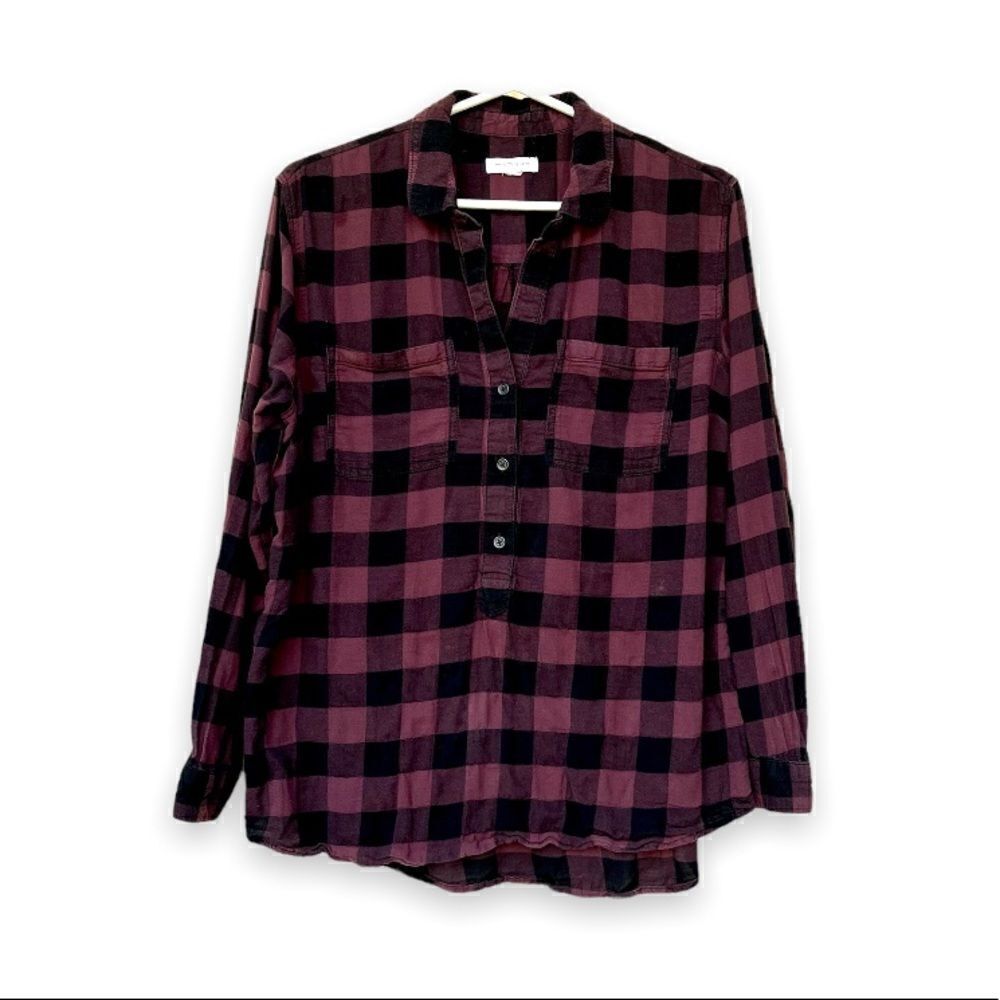 BEACHLUNCHLOUNGE | Maroon Flannel (Small)
